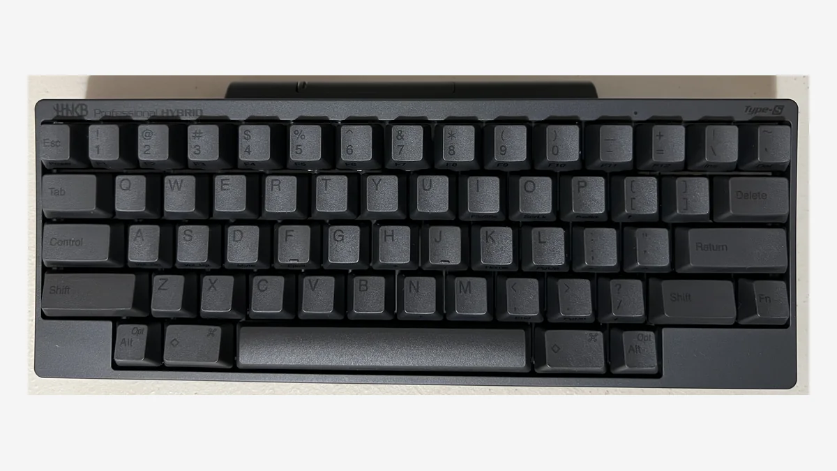 HHKB Professional HYBRID Type-S keyboard in charcoal