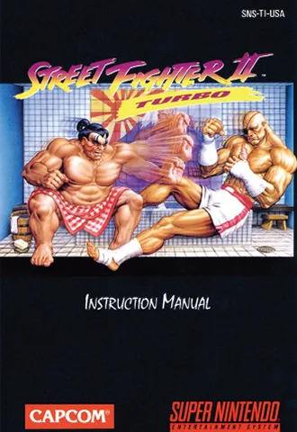 Street Fighter II Turbo SNES manual cover art