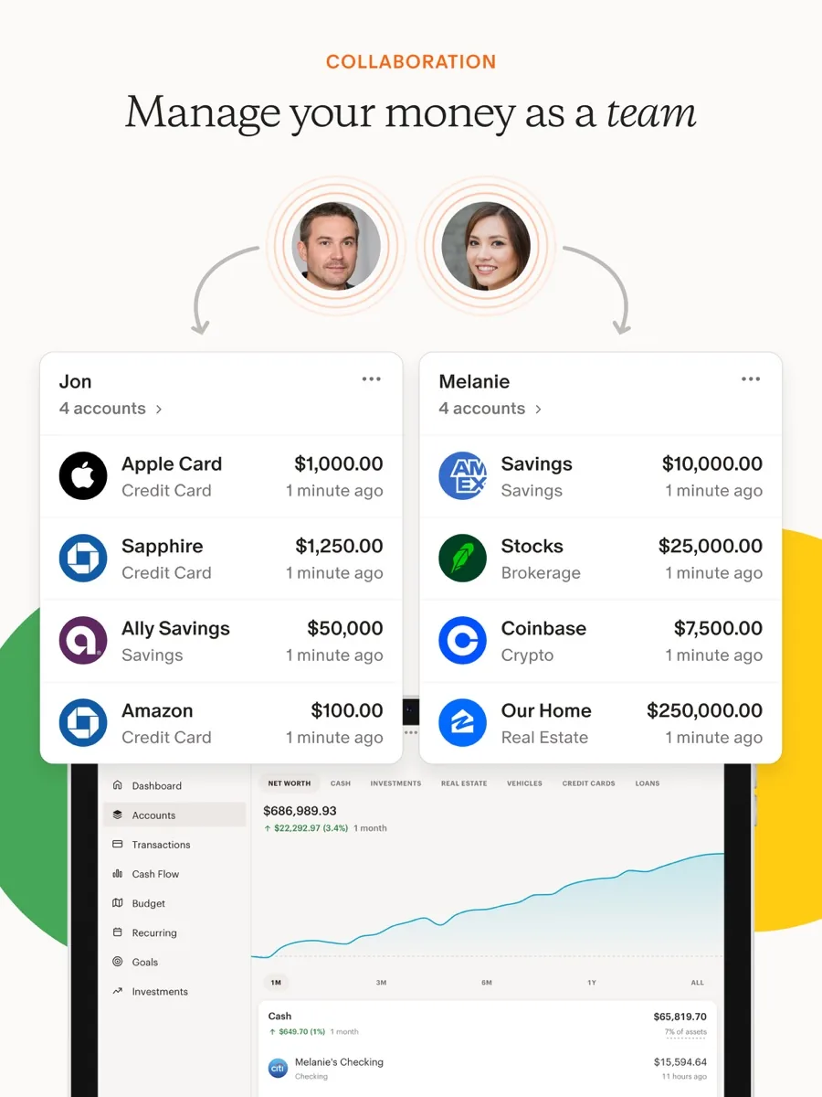 A screen from the Monarch Money app, as published on its App Store listing