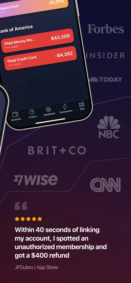 A screen from the PocketGuard app, as published on its App Store listing