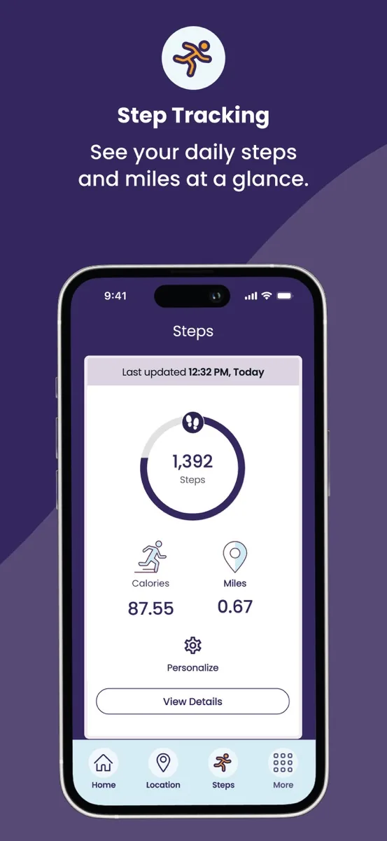 A screen from the Medical Guardian app, as published on its App Store listing