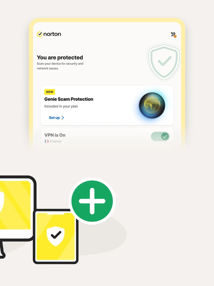 A screen from the Norton app, as published on its App Store listing