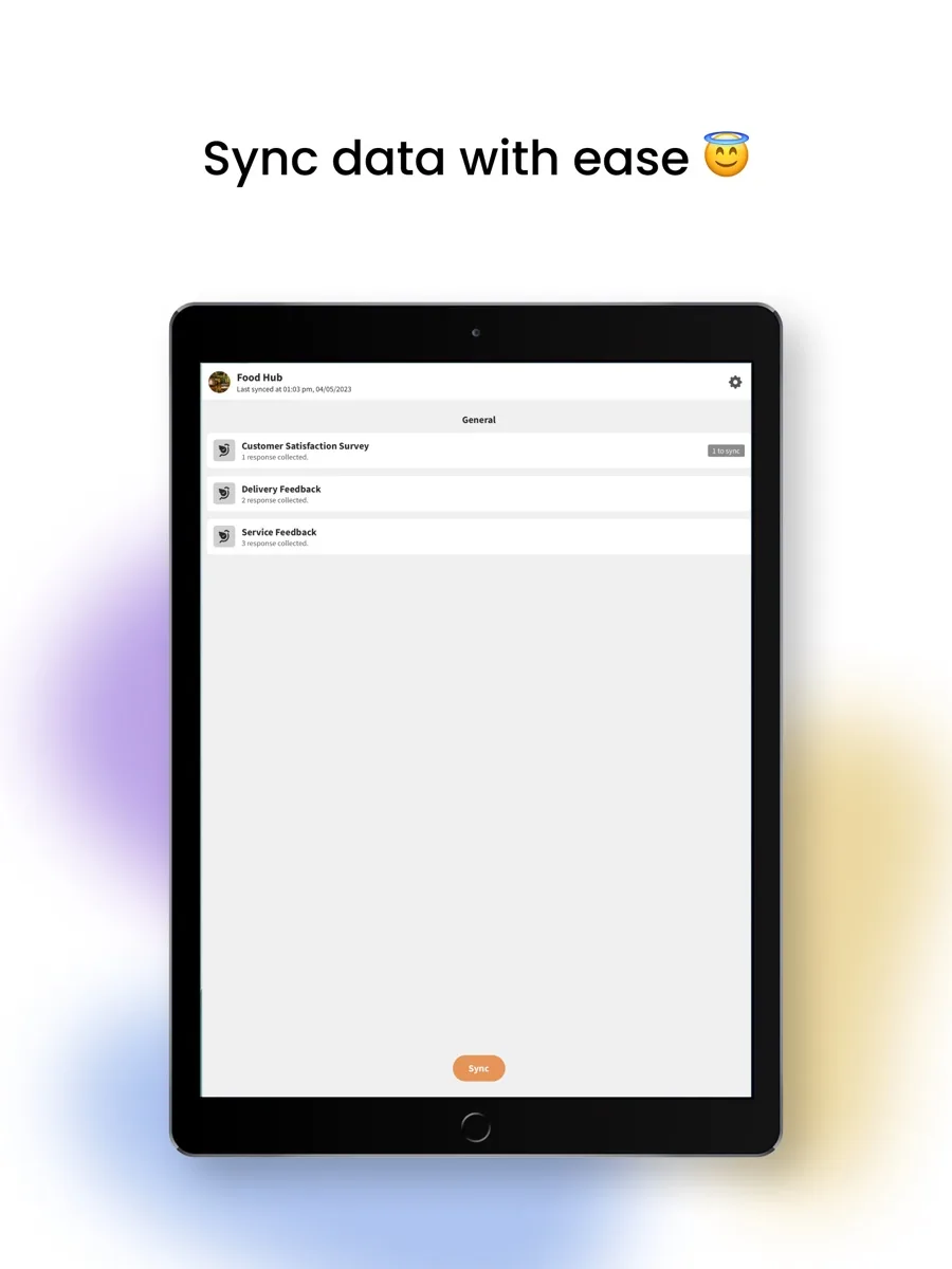 A screen from the SurveySparrow app, as published on its App Store listing