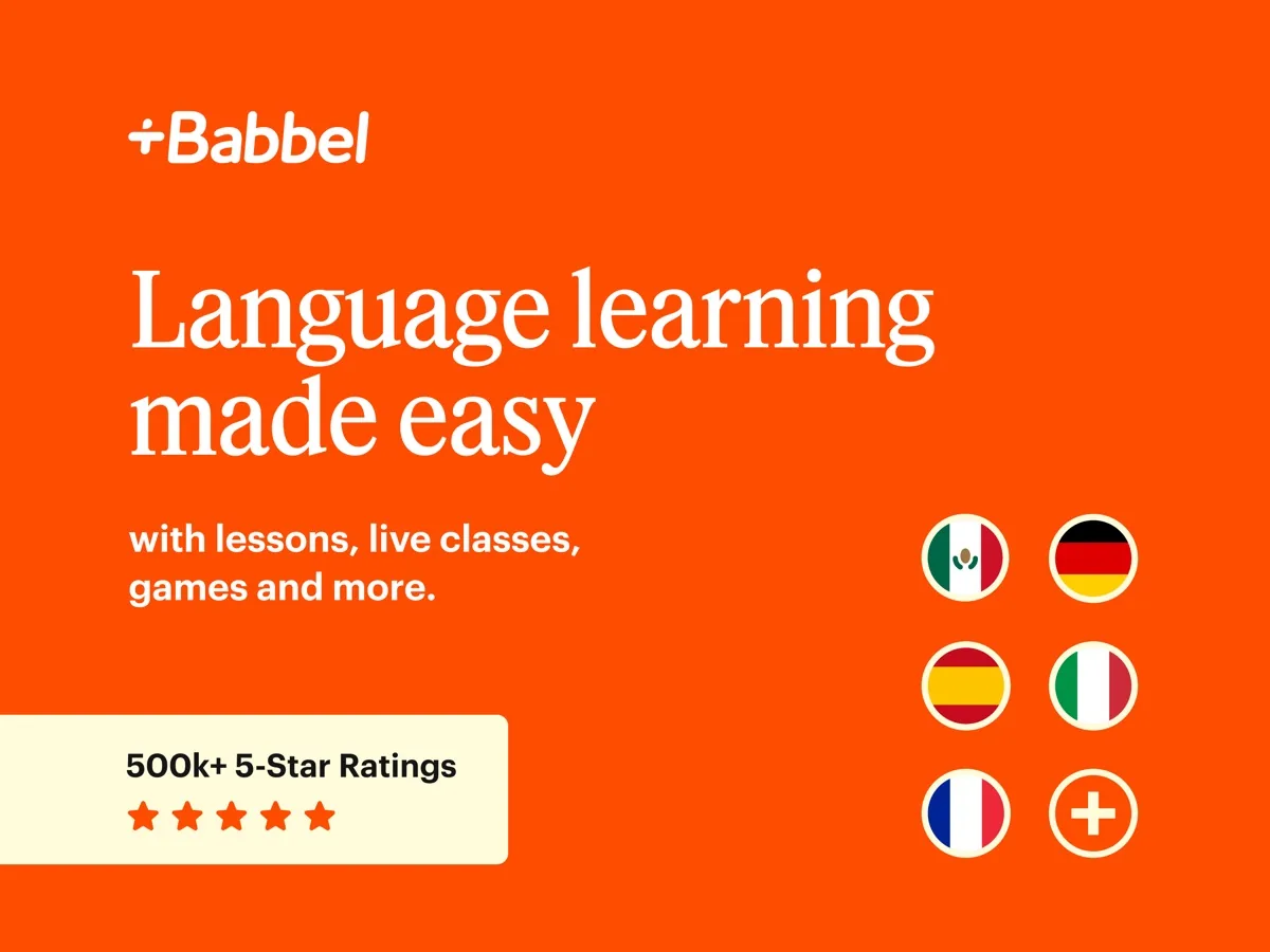 A screen from the Babbel app, as published on its App Store listing