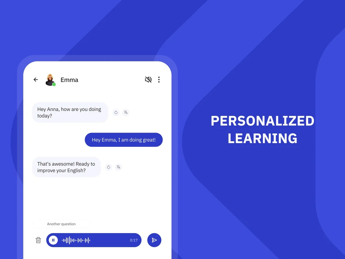A screen from the Talkpal app, as published on its App Store listing