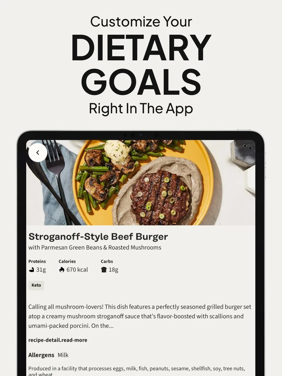 A screen from the Factor app, as published on its App Store listing