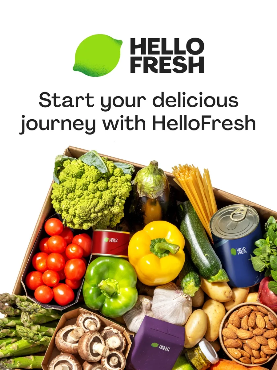 A screen from the HelloFresh app, as published on its App Store listing