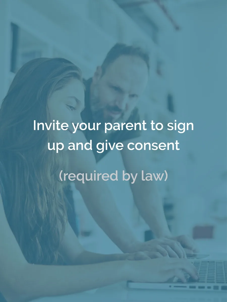 A screen from the Teen Counseling app, as published on its App Store listing