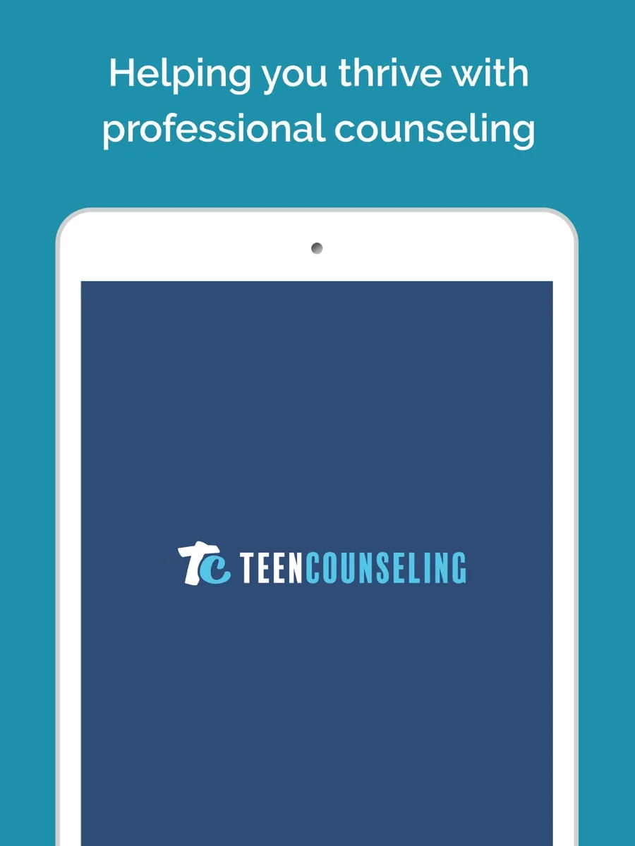 A screen from the Teen Counseling app, as published on its App Store listing