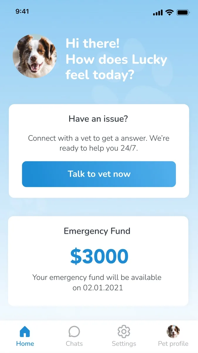A screen from the CertaPet app, as published on its App Store listing