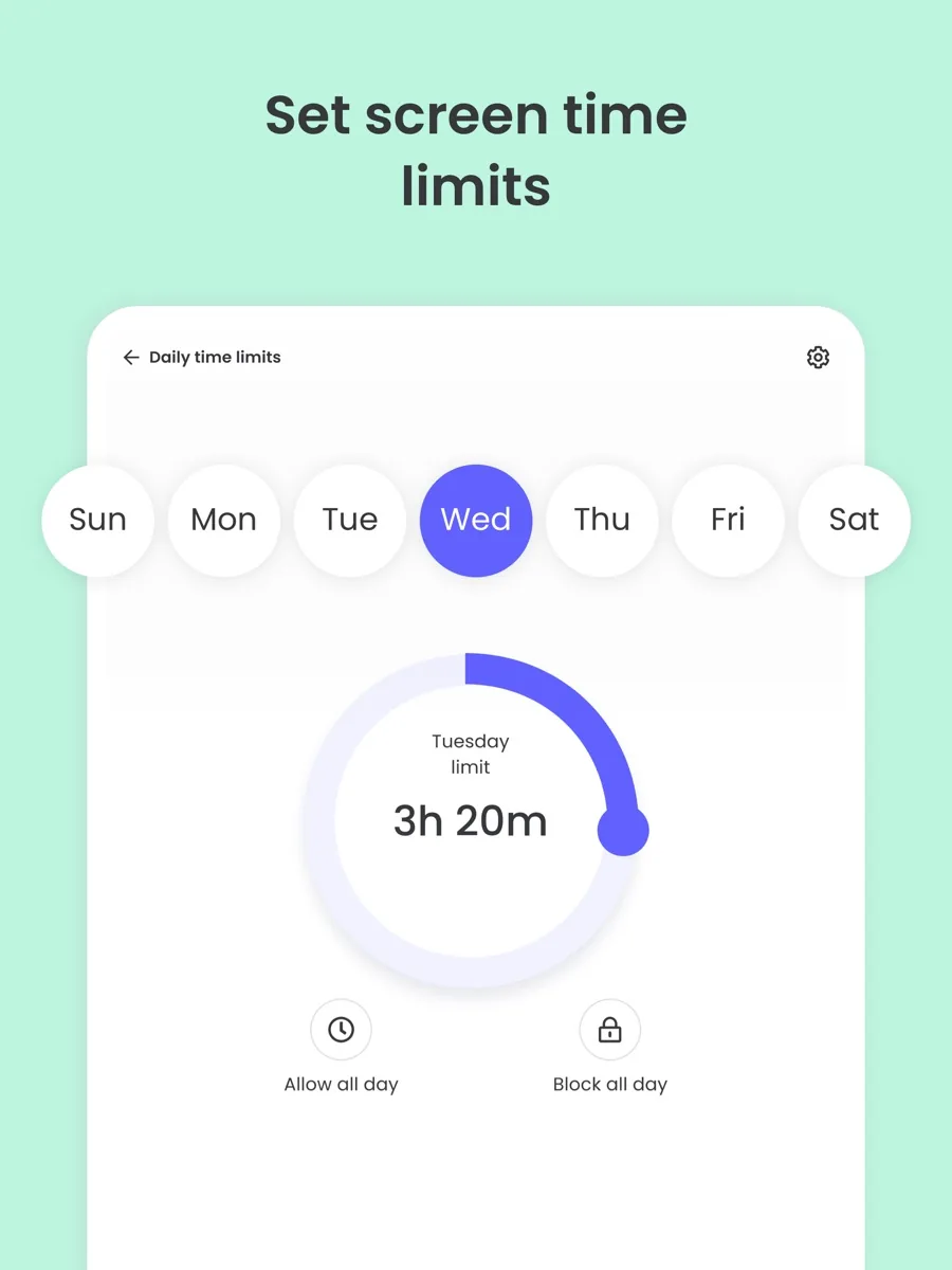 A screen from the Qustodio app, as published on its App Store listing