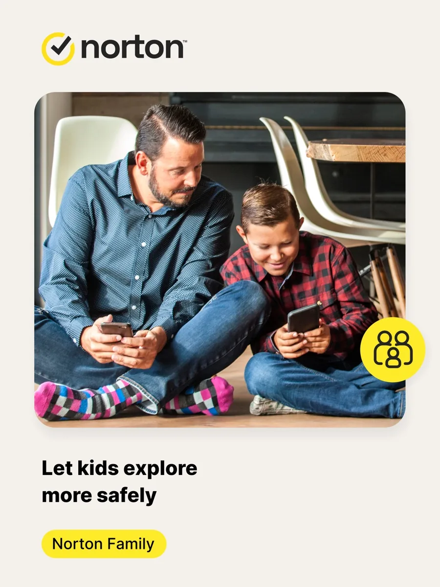 A screen from the Norton Family app, as published on its App Store listing