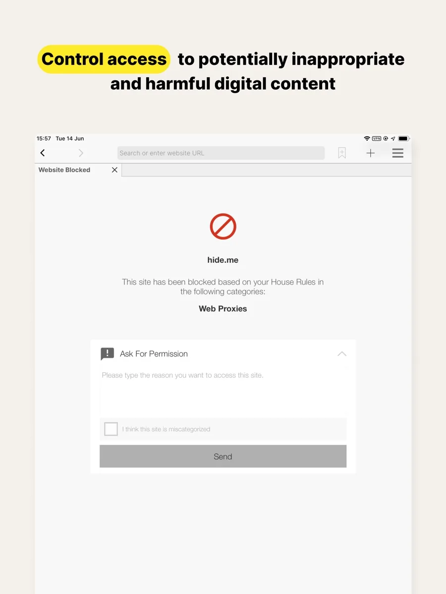 A screen from the Norton Family app, as published on its App Store listing