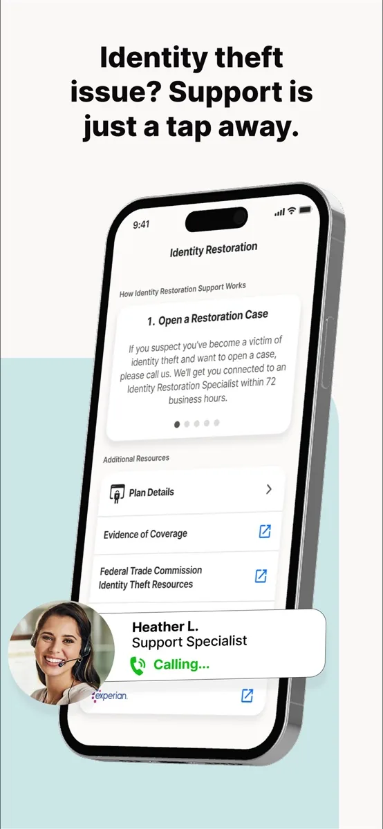 A screen from the LifeLock app, as published on its App Store listing