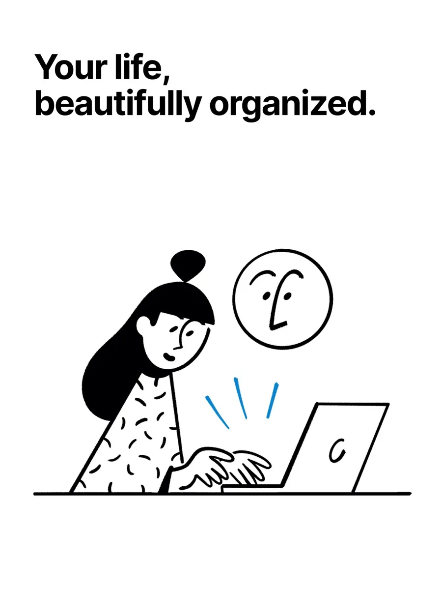 A screen from the Notion app, as published on its App Store listing