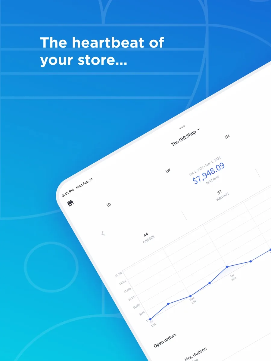 A screen from the BigCommerce app, as published on its App Store listing