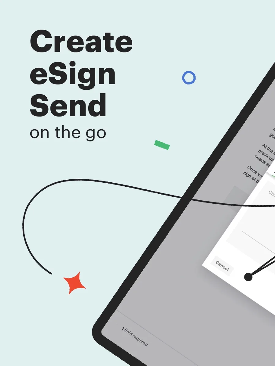 A screen from the PandaDoc app, as published on its App Store listing