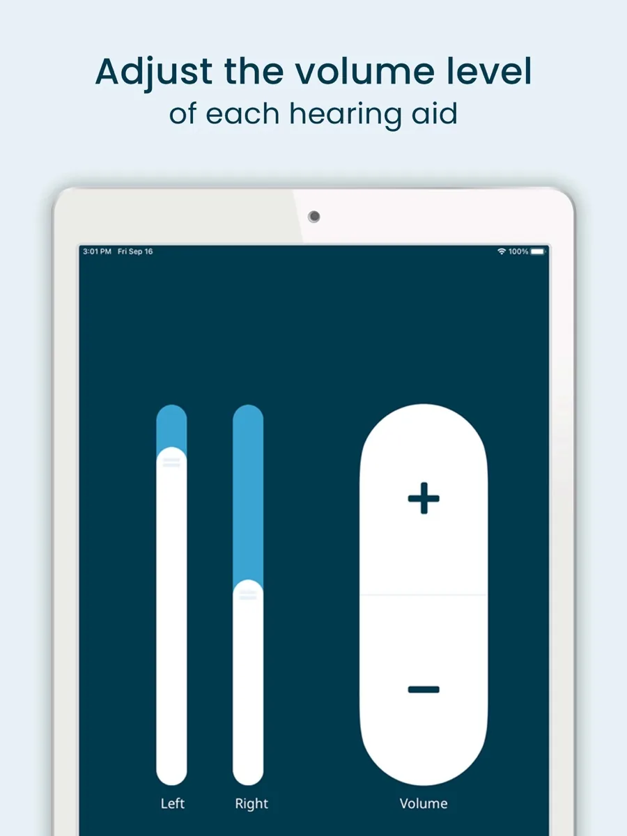 A screen from the MDHearing app, as published on its App Store listing
