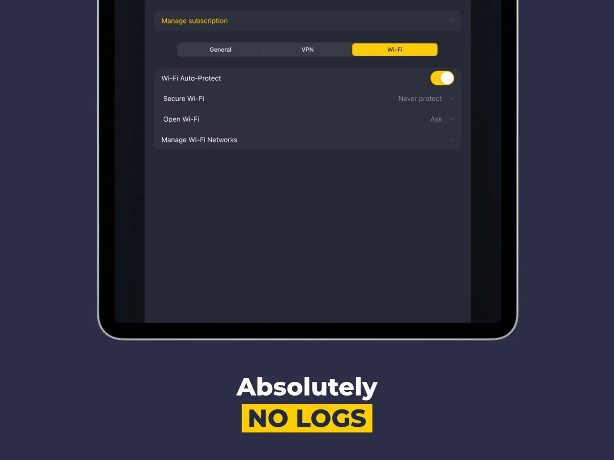 A screen from the CyberGhost app, as published on its App Store listing