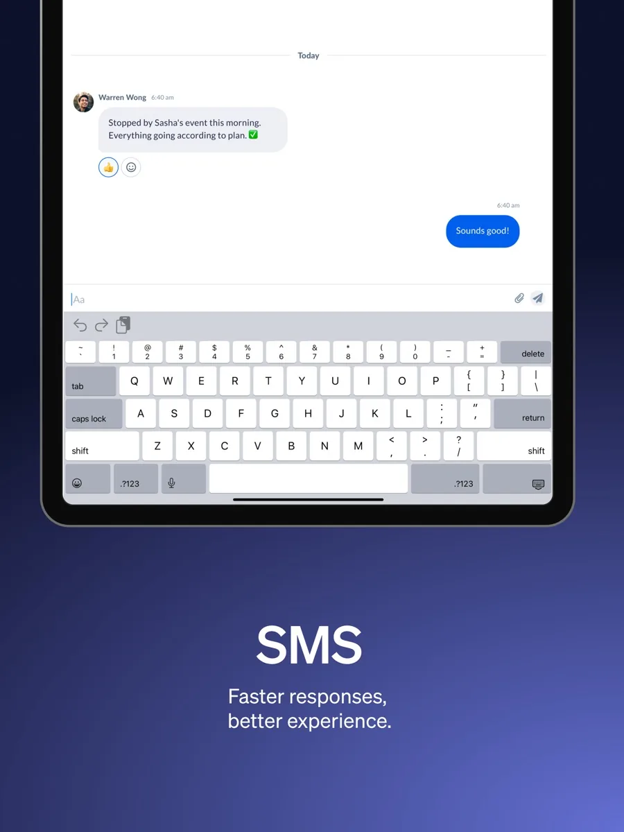 A screen from the Nextiva app, as published on its App Store listing