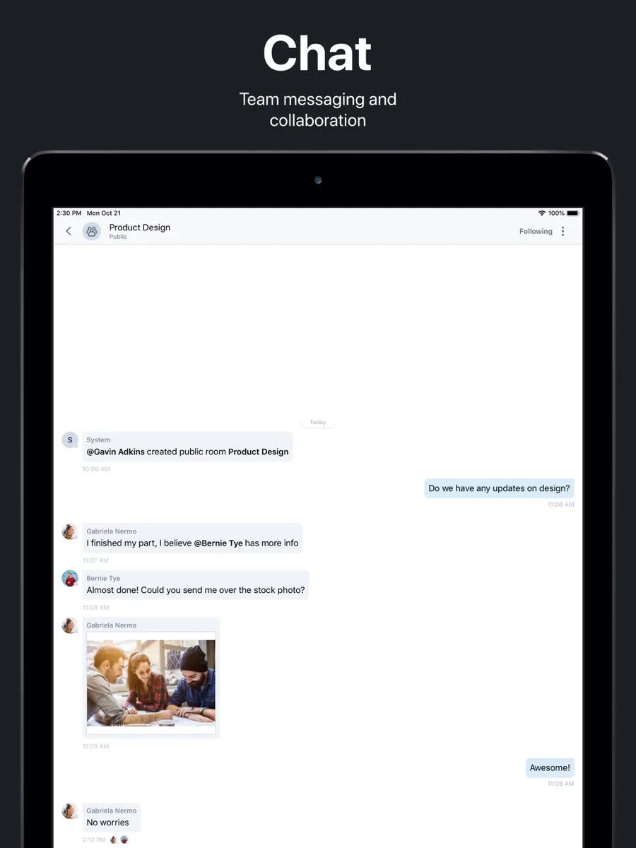 A screen from the 8x8 app, as published on its App Store listing