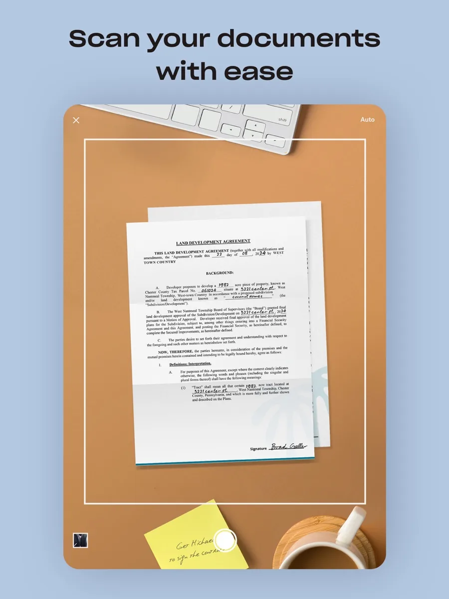 A screen from the Dropbox app, as published on its App Store listing