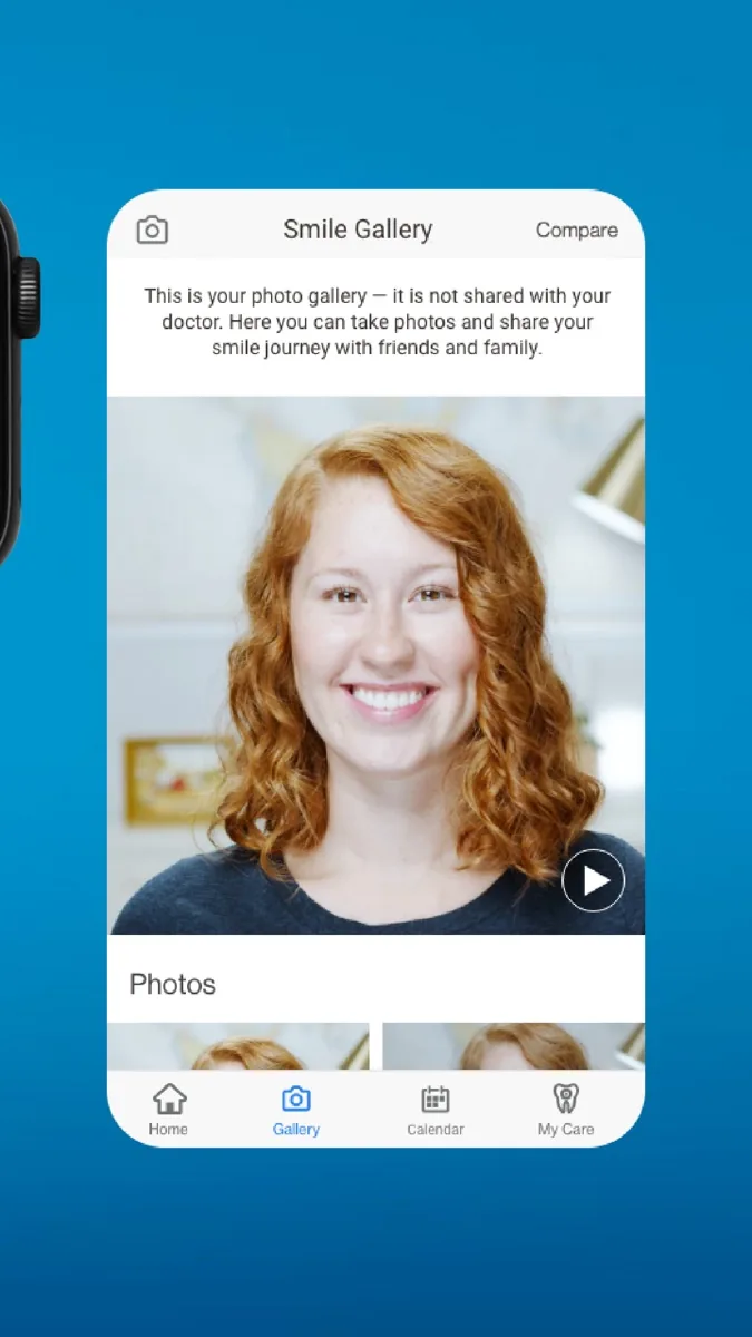 A screen from the Invisalign app, as published on its App Store listing